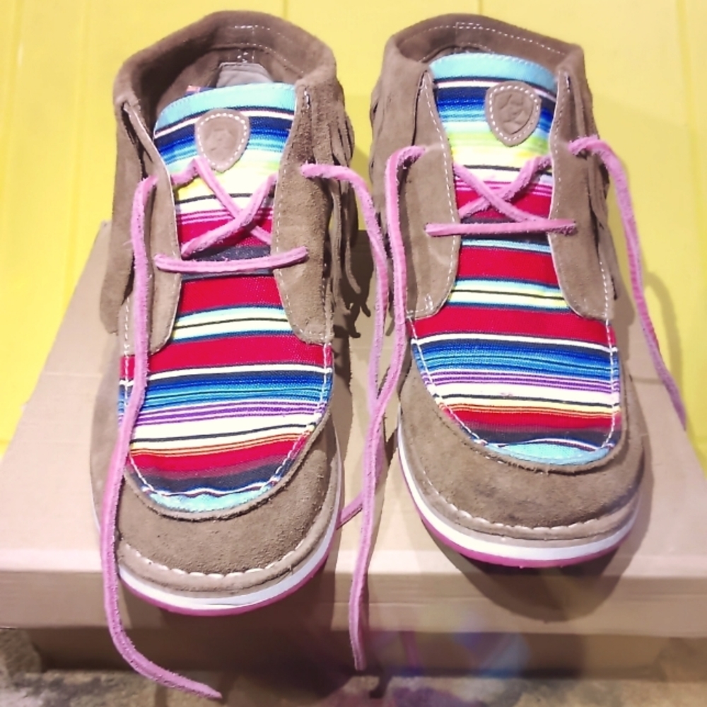 Ariat fringed moccasin style loafers